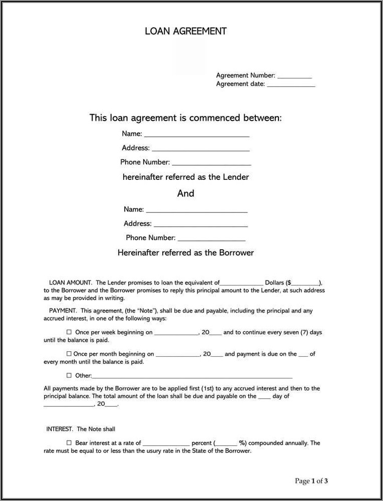 Loan Broker Agreement Sample