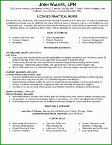 Lvn Resume Sample No Experience