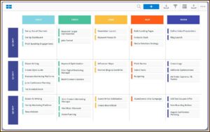 Marketing Roadmap Template Excel