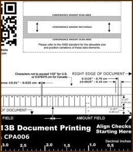 Micr Check Placement Gauge Template