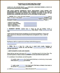 Microsoft Word Rental Agreement Template