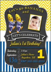 Minions 1st Birthday Invitation Templates