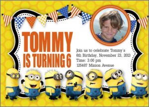 Minions Birthday Invitation Template