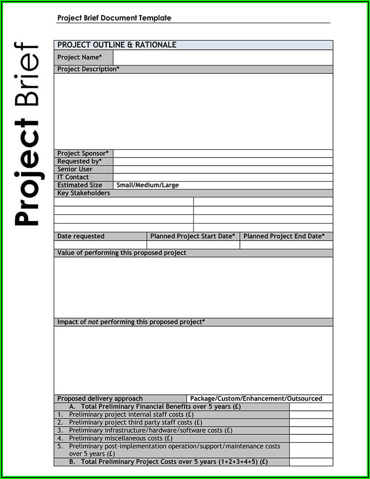 Ms Excel Project Planning Template