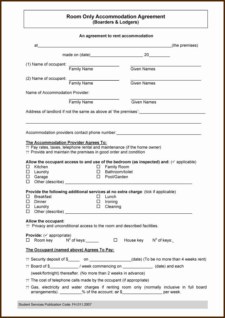 Ms Rental Agreement Forms