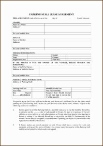 Ms Word Rental Agreement Template
