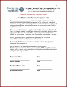 Nada Acupuncture Consent Form