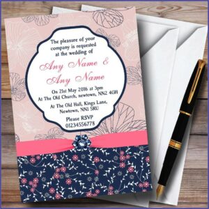 Navy Wedding Invitations Uk
