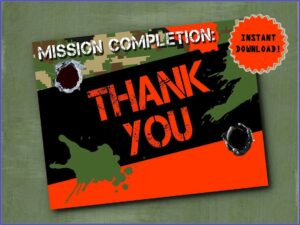 Nerf Gun War Birthday Invitations