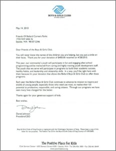 Non Profit Donation Letter Template