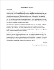 Nonprofit Fundraising Letter Sample