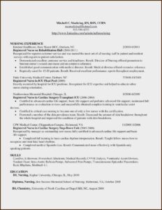Nursing Cv Template Free Download