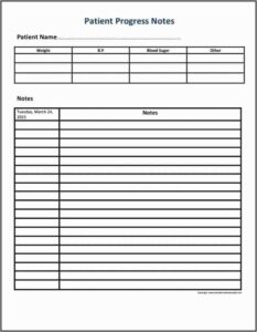 Occupational Therapy Daily Notes Template
