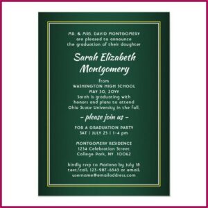 Ohio State University Graduation Announcements