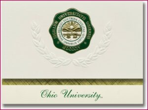 Ohio University Graduation Announcements