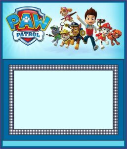 Paw Patrol Invitation Template