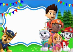 Paw Patrol Invitation Template Free Editable