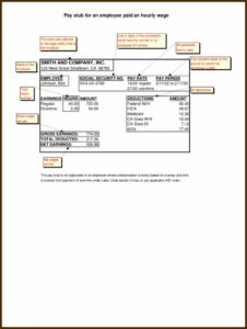 Pay Stub Template Pdf Download
