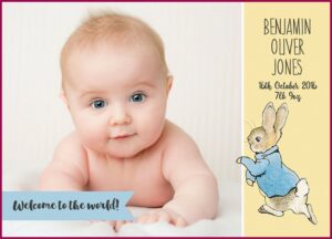Peter Rabbit Birth Announcements