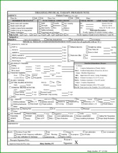 Physical Therapy Soap Note Template Pdf