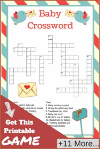 Pregnancy Announcement Crossword Puzzle