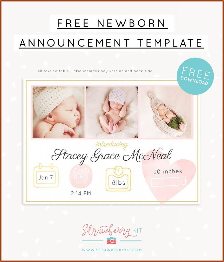 Pregnancy Announcement Template Free Online