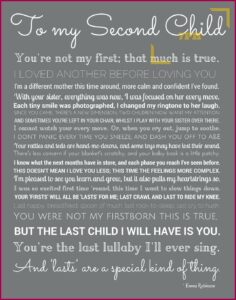 Pregnancy Announcement Wording For Second Child