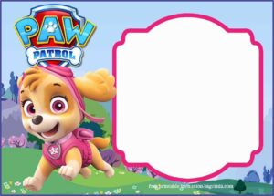 Printable Paw Patrol Invitation Template