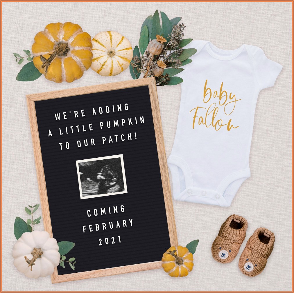 Printable Pregnancy Announcement Template