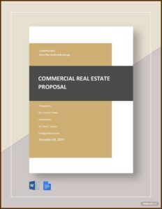 Real Estate Proposal Template Pdf