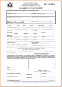 Renewal Of Passport Application Form Online