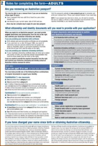 Renewal Of Passport Australia Application Form
