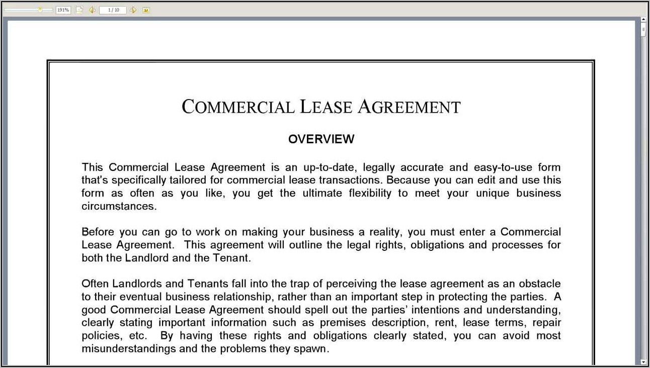 Rental Agreement Template Uk Pdf