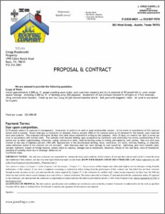 Residential Construction Contract Template Texas