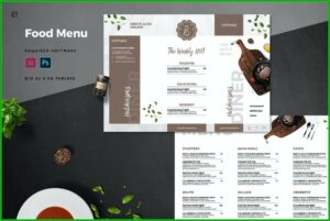 Restaurant Menu Indesign Template Free Download
