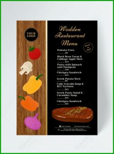 Restaurant Menu Template Free Download
