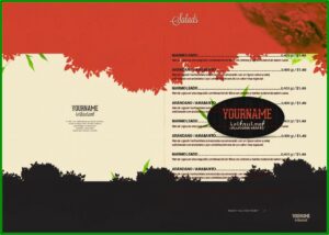 Restaurant Menu Template Free Download Psd