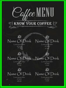 Restaurant Menu Template Free Download Word