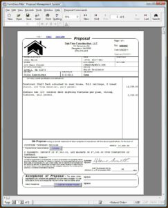 Roofing Bid Template