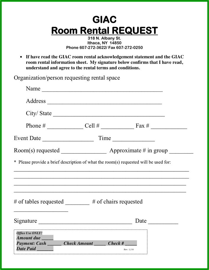 Room Rental Lease Agreement Ny