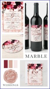 Rose Gold And Pink Wedding Invitations