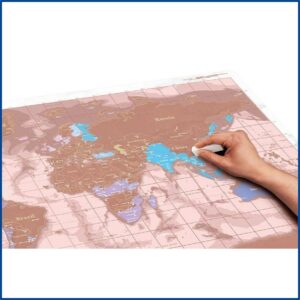 Rose Gold Scratch Map Australia