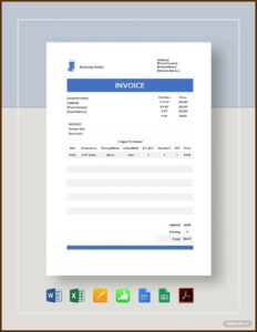 Sample Invoice Template Google Docs