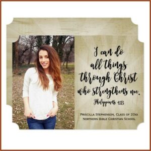 Scripture For Graduation Announcements