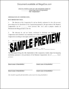 Shareholder Resolution Template New Zealand