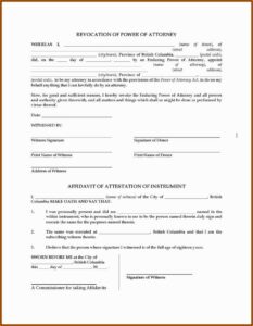 Short Form Durable Power Of Attorney