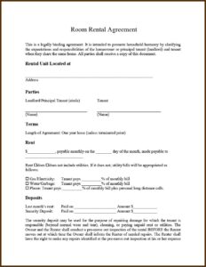 Short Term Rental Agreement Template Australia
