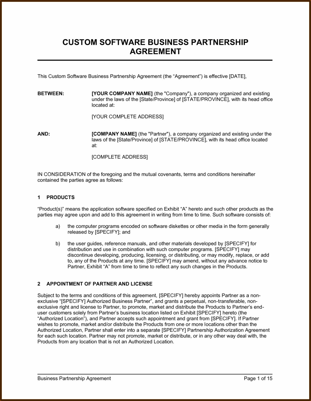 Silent Partner Agreement Template Uk