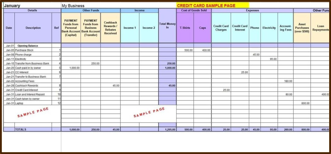 Simple Bookkeeping Template