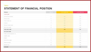 Simple Business Financial Statement Template